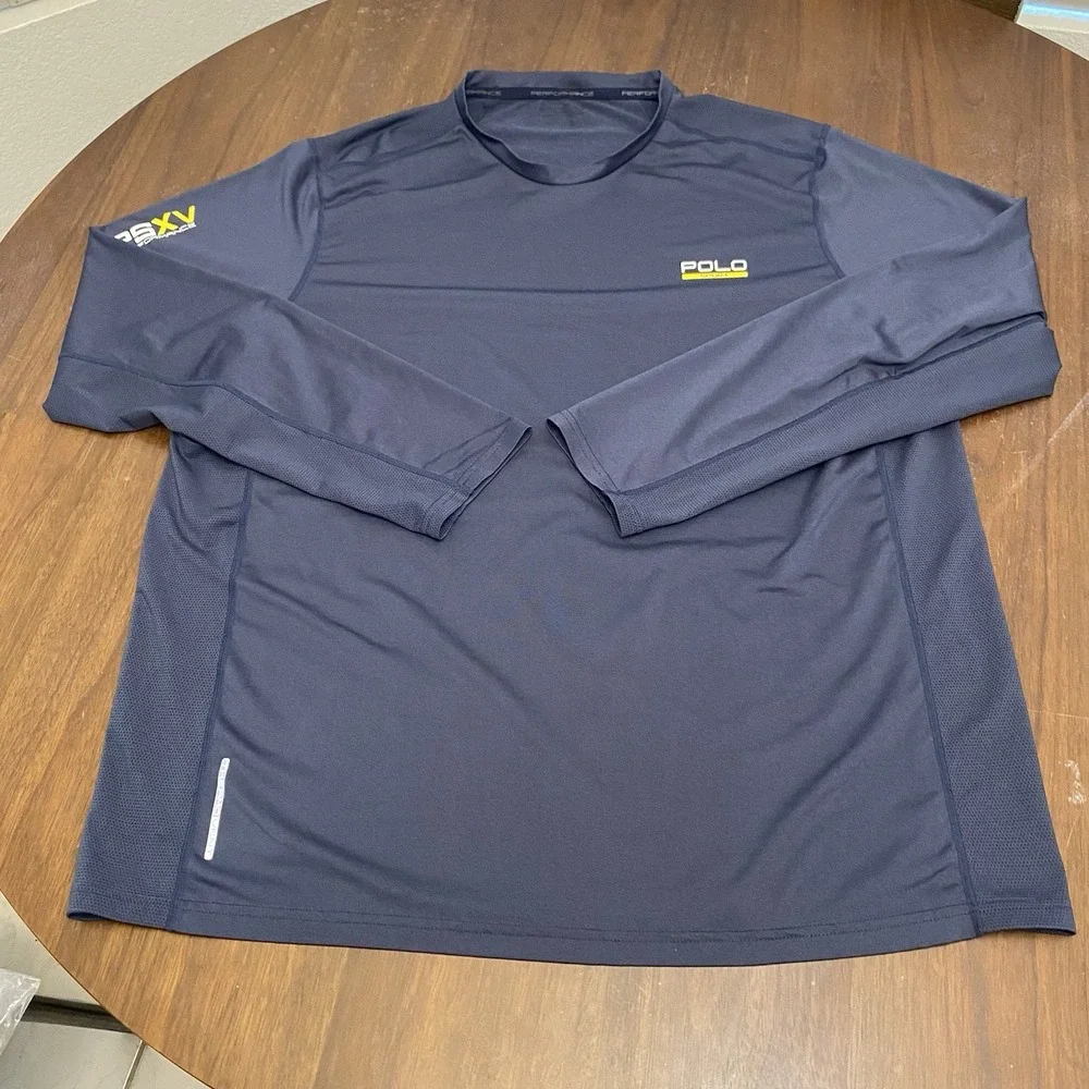 Ralph Lauren Polo Sport PSXV PS15 Performance ThermoVent Shirt Blue 2XL